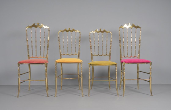 Image 1 of Set of 4 Chiavari Chairs, Italy, 1960s