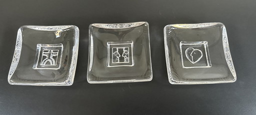 Kosta Boda Bertil Vallien Tage der Woche Schalen