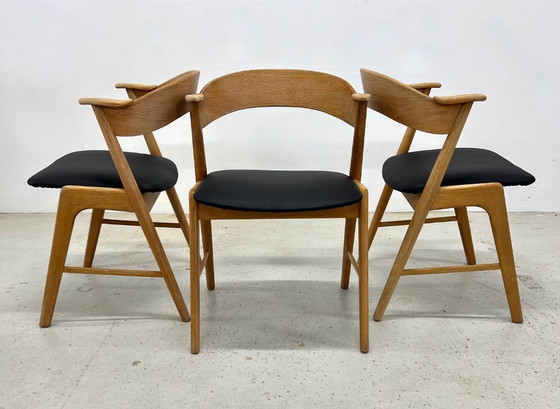 Image 1 of Sillas de comedor Kai Kristiansen Modelo 32, Korup Møbelfabrik.