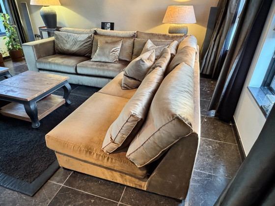 Image 1 of Canapé d'angle familial doré De Toren