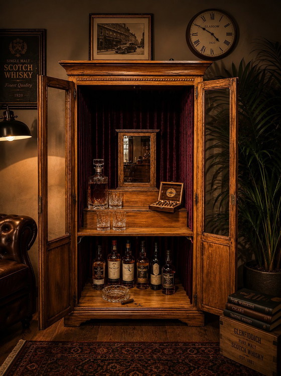 Image 1 of Bar à whisky - bar à domicile au design unique - pièce unique