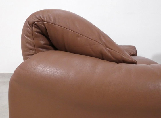 Image 1 of Cassina Maralunga 2 posti in pelle color mocca