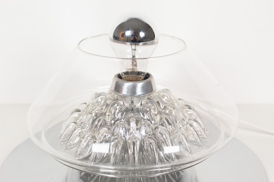 Image 1 of 1x Rare 1970's Italian glass table lamp 