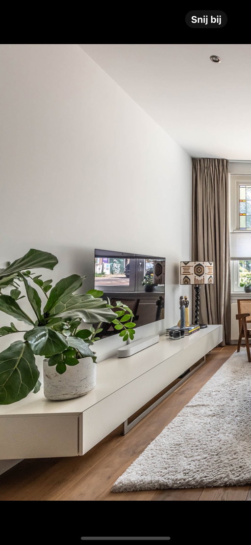 Meuble TV mural Topform blanc