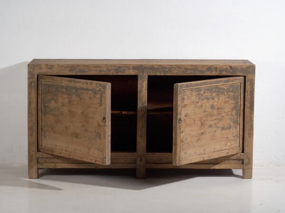 Antique sideboard with gray patina (c.1900) #78 (photo 35 of 40)