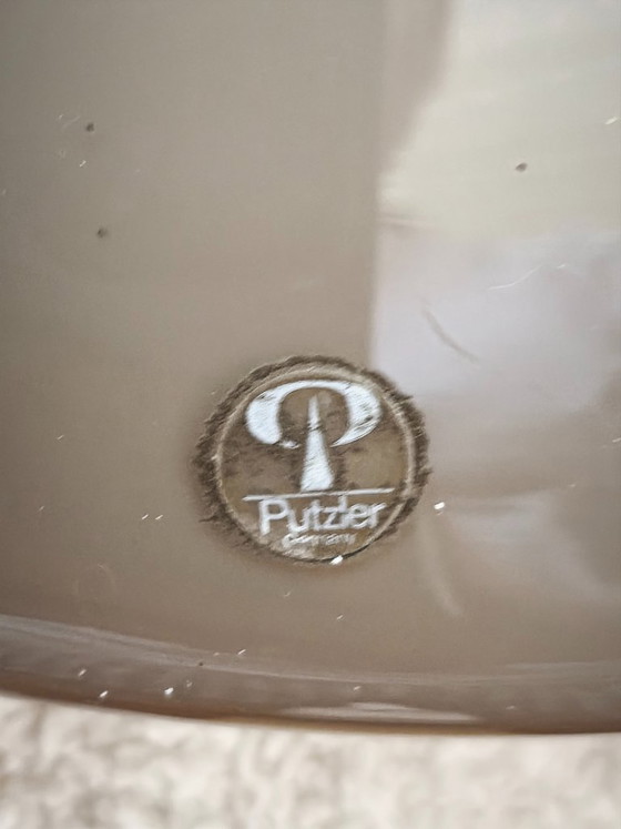Image 1 of Peill & Putzler glazen hanglamp uit het midden van de 20e eeuw
