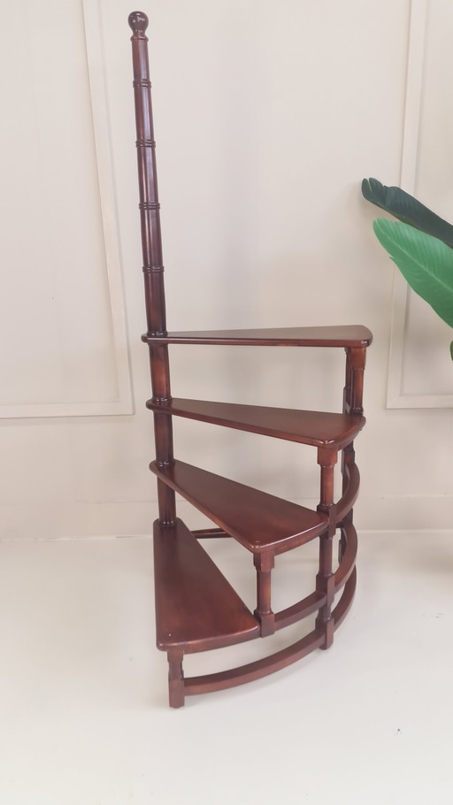 Victorian Library stairs in exceptional condition. 