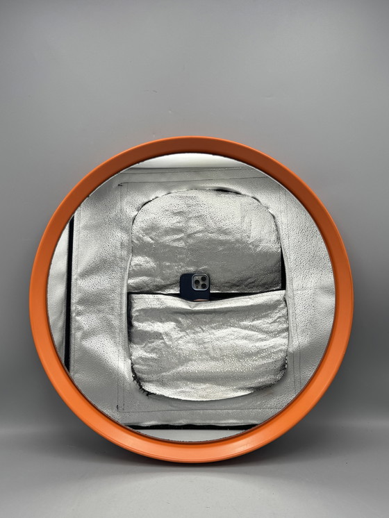 Image 1 of Specchio vintage Space Age - classico del design arancione degli anni '70