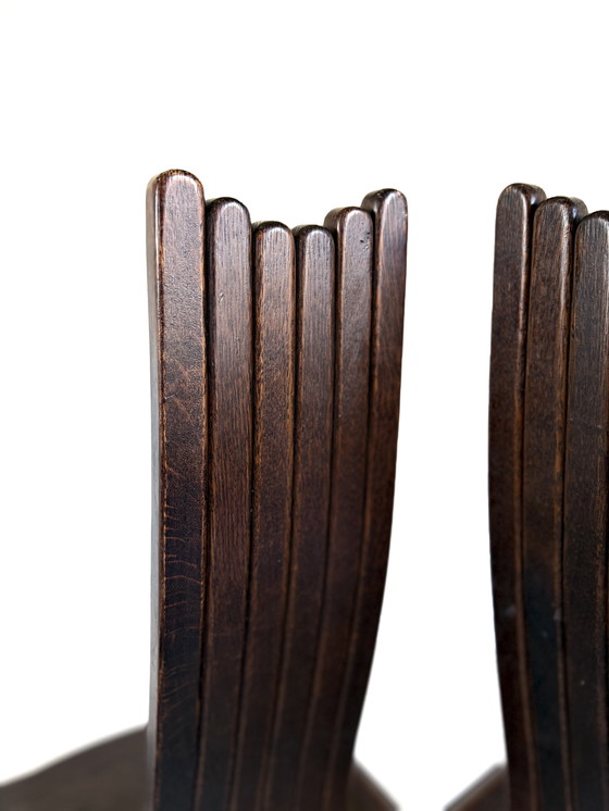 Image 1 of Set of 6 vintage Allmilmö dining chairs, 1980s