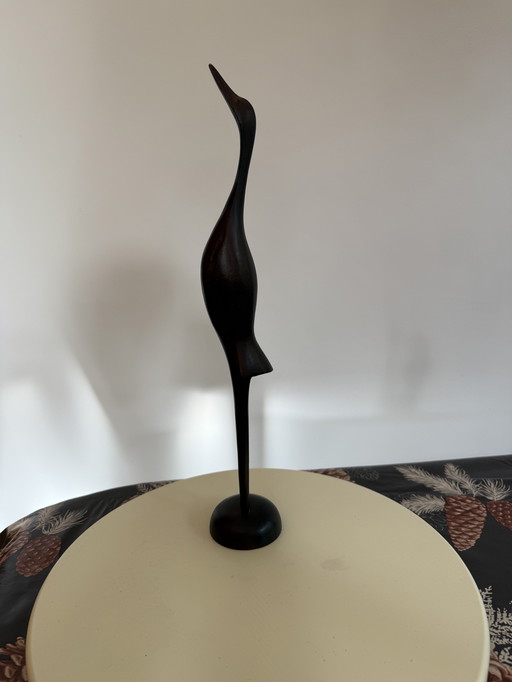 Oiseaux en bois des années 70