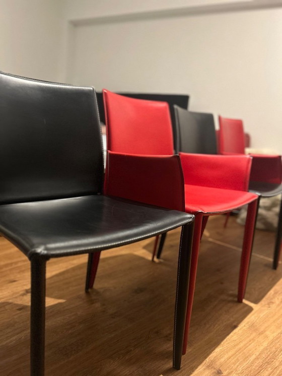 Image 1 of 4x Bontempi Linda red black set 