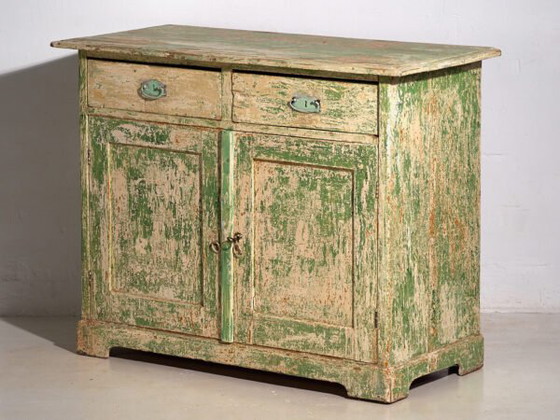 Antique green bedroom dresser (c.1920) #8 – Chest of drawers (photo 20 of 40)