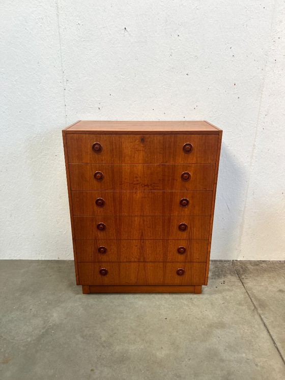 Commode Vintage en Teck, SMI Suède Années 1970 – Bois, Scandinavian (photo 4 of 11)