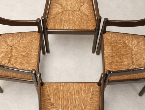 Sillas Cassina Carimate - ratán marrón – Sillas de comedor, Wicker, Vintage (photo 21 of 29)