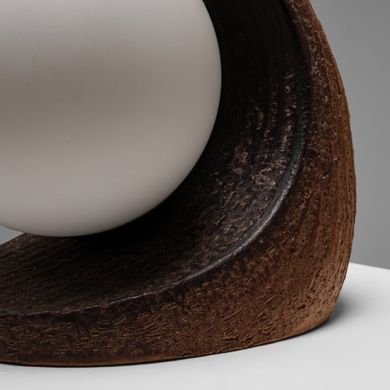 Eartly Ceramic Table Lamp by Doria Leuchten, Germany, 1970s – Glass (photo 8 of 11)
