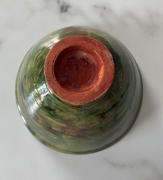 Image 1 of Grande ciotola/piatto in terracotta smaltata