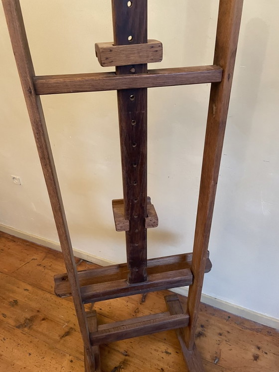 Image 1 of Large Antique Oak Easel French