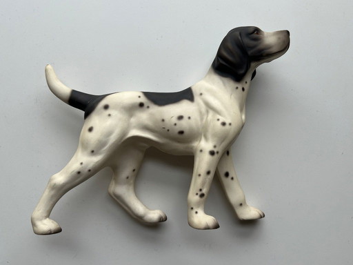 Porcelain Figurine - Pointer Dog, Hakuun Japan Stilia Collection