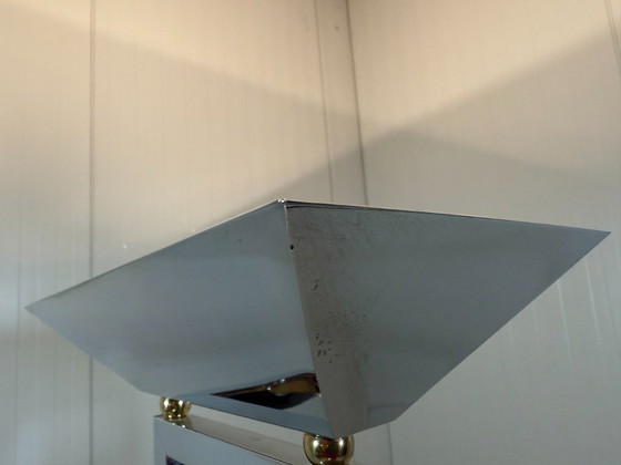 Image 1 of 2 lámparas de pie Arte Lumen, cromadas y de latón, de los años 70