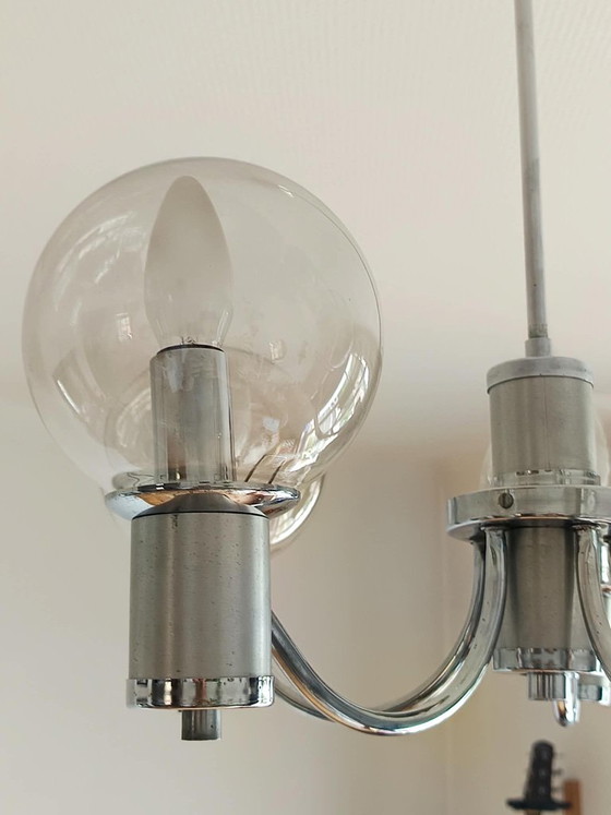 Lustre Space Age Chromé – Aluminium (photo 6 of 9)