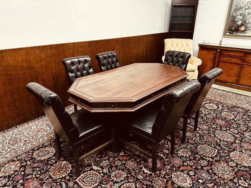 Klassiek Engelse zeshoekige Vergadertafel eettafel