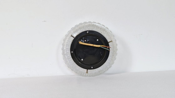 Plafoniera Vintage in Vetro a Bolle / Illuminazione Retrò Mid-Century, Plafoniere, Metallo, Trasparente (foto 5 di 10)