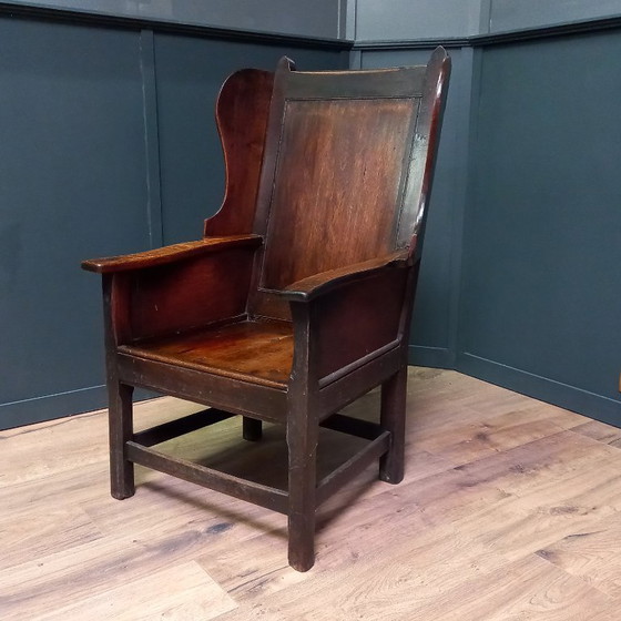 Image 1 of Fauteuil, chaise de berger, chaise d'agneau.