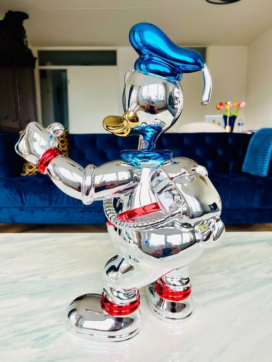40 cm Space Man Donald Duck Figuren Astronaut Mickey Mouse Galvanisch Beeldje – Decoratieve objecten, Metal (photo 5 of 9)