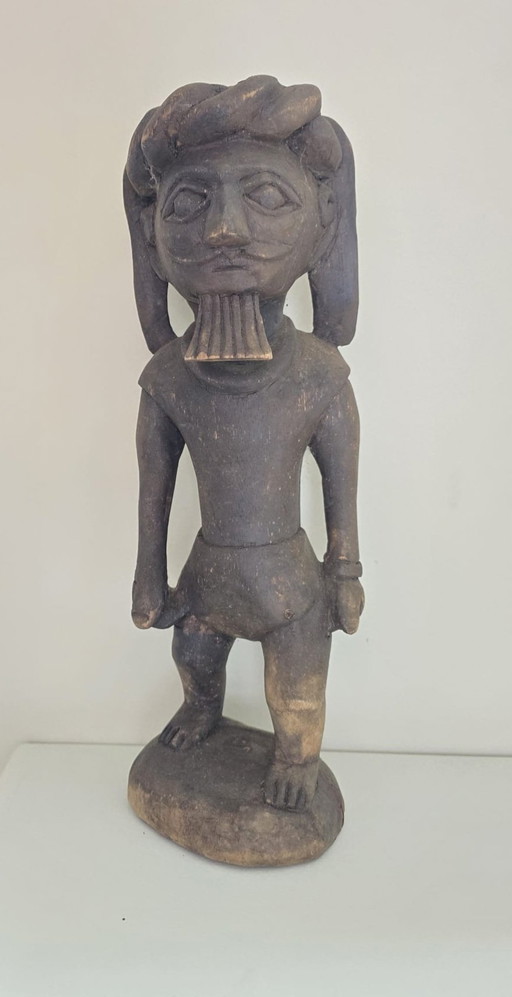 Rare wooden carved statue from Sumatra