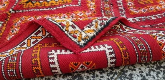 Image 1 of Handgeknoopt Berber kleed wol 356x174cm