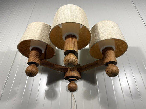 Image 1 of Uno Kristiansson wall lamp Pinus for Luxus Sweden 1970s