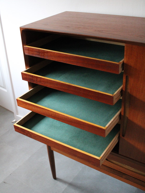 Image 1 of Vintage Danish highboard in teak