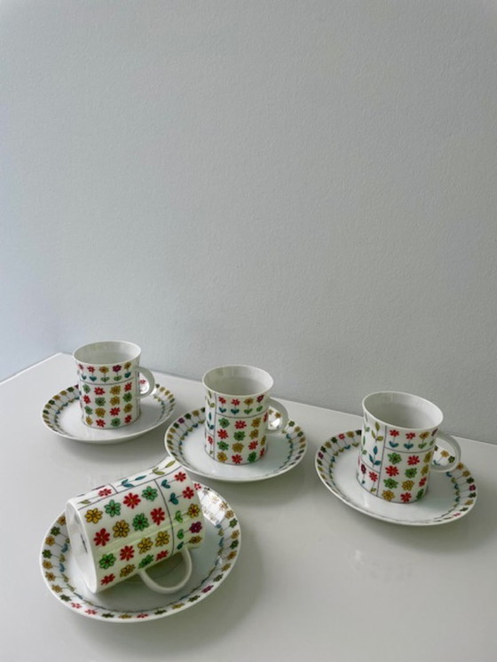 Image 1 of Rosenthal Pucci Piemonte tazze e piattini – set da 4