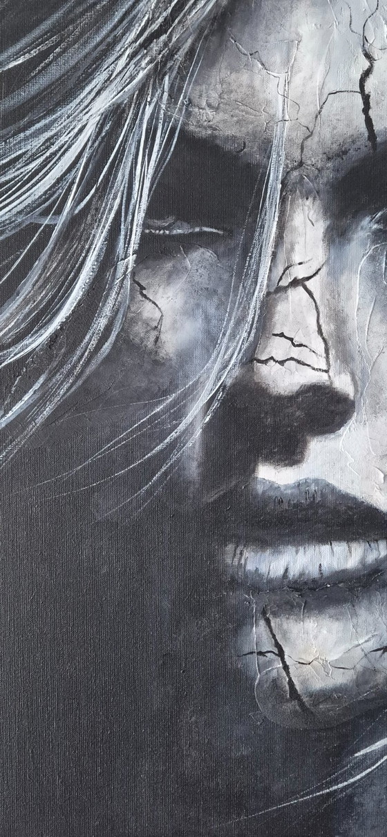 Cuando la piel se rompe - Pintura de técnica mixta – Pinturas y dibujos, Canvas (photo 7 of 12)