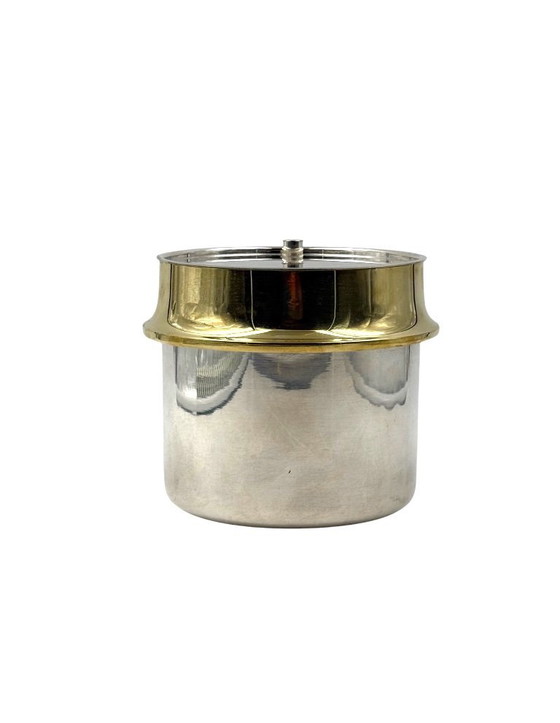 Image 1 of Secchiello per il ghiaccio in oro Hollywood regency, Italia, 1980 ca.