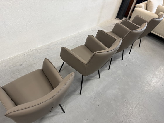 Image 1 of 4 HE Design Freya Esszimmerstühle Leder