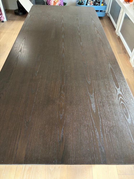 Stellar Works Mandarin Esstisch, Esstische, Metall, Holz, Schwarz (Foto 10 von 11)