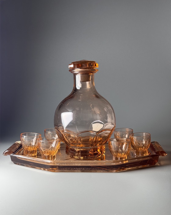 Image 1 of Französisches Likörset im Art-Deco-Stil, 1930er Jahre