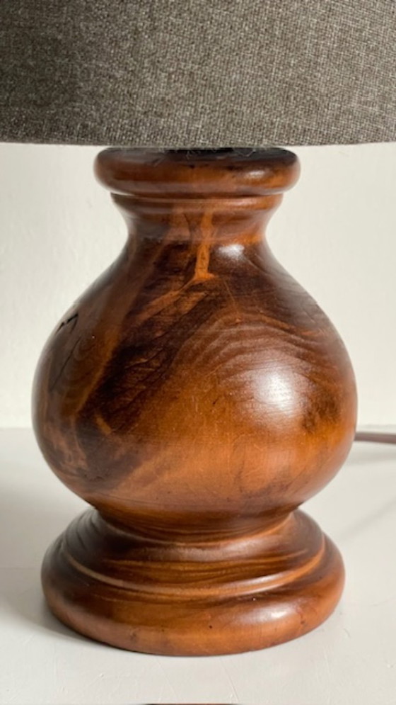 Image 1 of Vintage Country Style Solid Wood Lamp