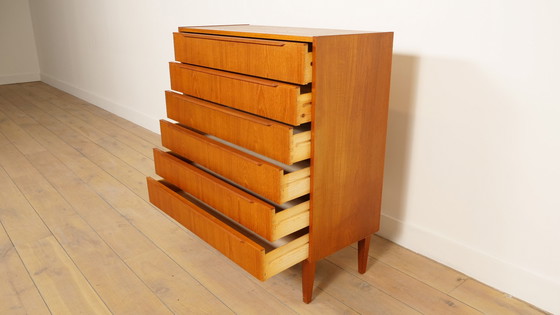 Image 1 of Vintage Danish chest of drawers | Teak | 6 drawers | 103 cm