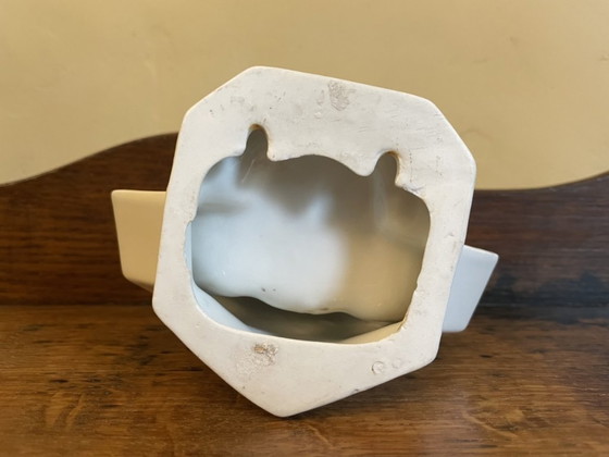 Image 1 of Soap dish White Porcelain Art Deco 1930 French