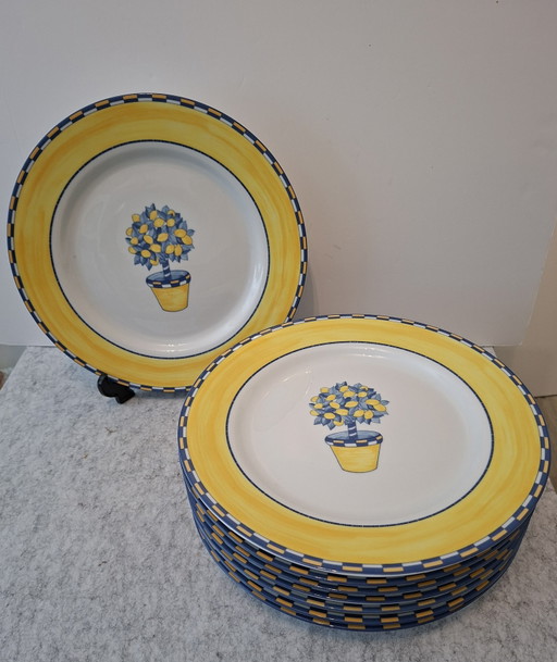 Giesche Porzellan Limoni Set 2x8 Piatti – tafelwaar, Porcelain