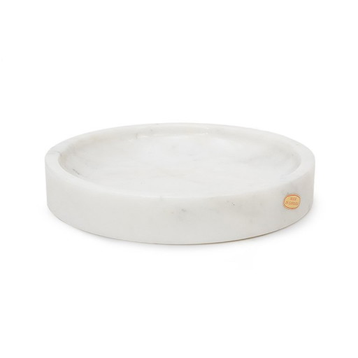 White Carrara Marble Bowl, 1970s