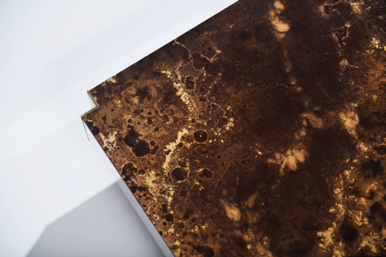 Image 1 of Zeldzame salontafel ‘Éruption Solaire’ - Guy Lefevre - Ligne Roset / Roche Bobois