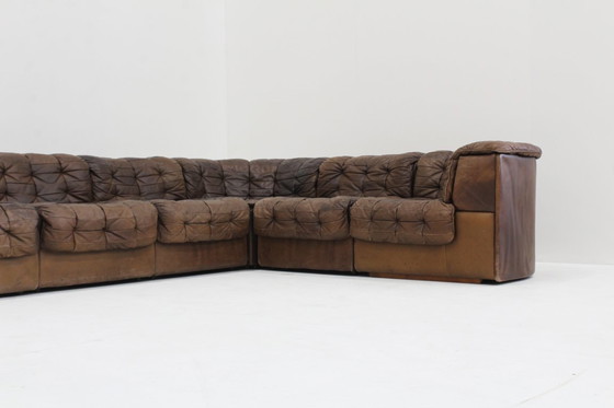Image 1 of Vintage De Sede DS 11 modular bank patchwork leather 1970s