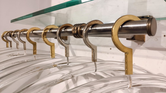 Image 1 of Garderobe R14 von Peter Ghyczy mit 9 Kleiderbügeln