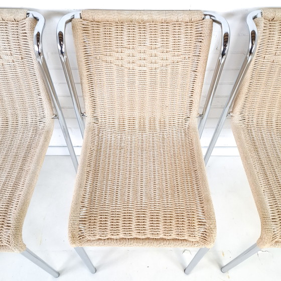 Image 1 of 4x vintage stoel Gabriele Mucchi S5 