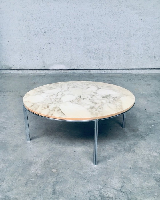 Image 1 of Couchtisch aus Marmor im italienischen Midcentury-Modern-Stil, Italien, 1960er Jahre