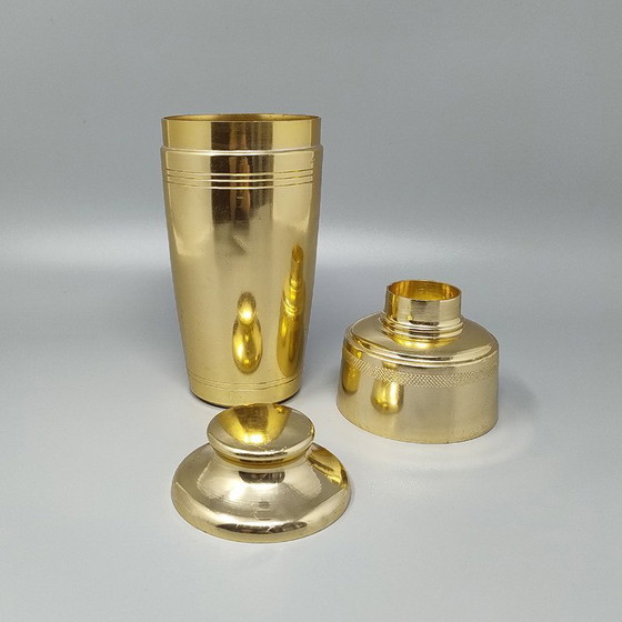 Image 1 of 1970s Gorgeous Cocktail Shaker in Metal. Made in Italy