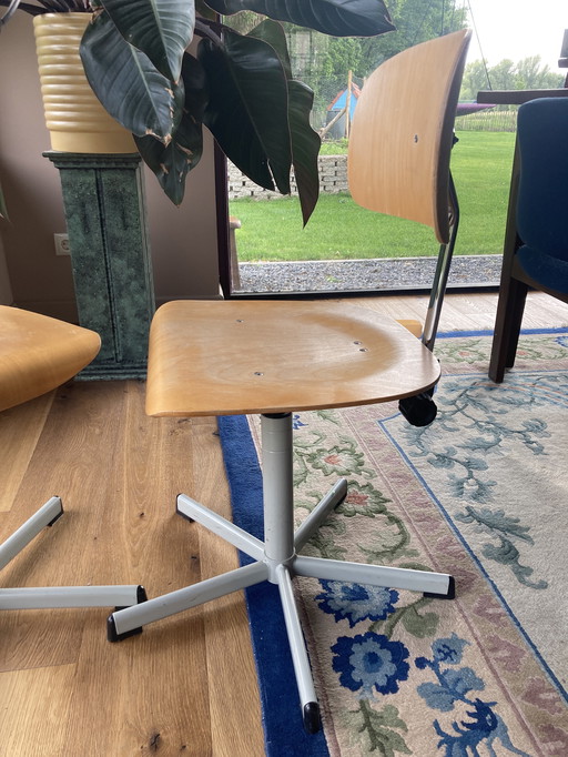 2x vintage studio chair office chair industrial